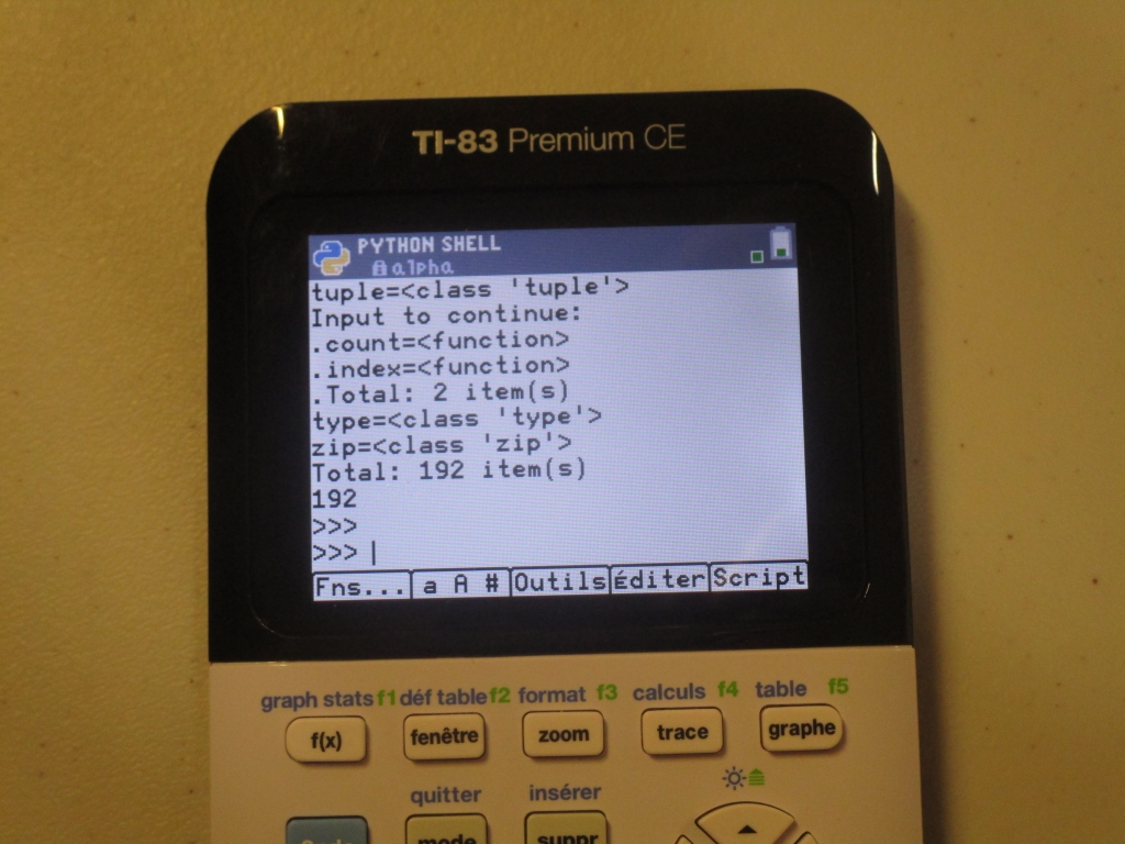 TI-83 Premium CE Edition Python