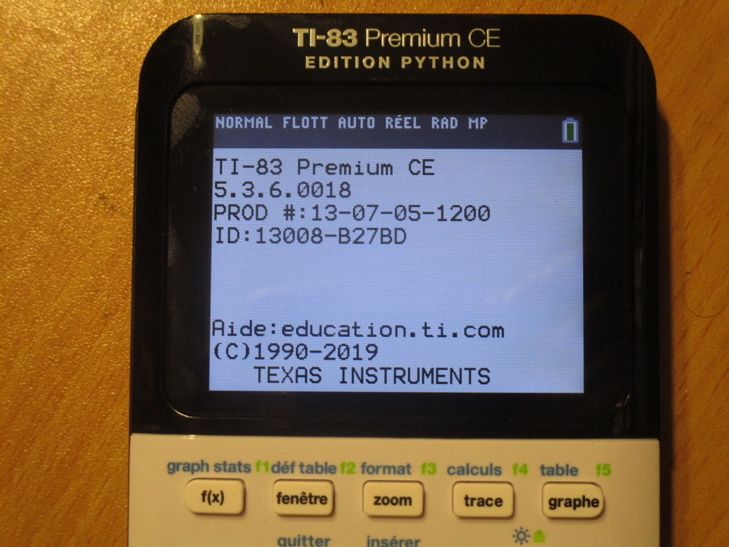 TI-83 Premium CE Edition Python