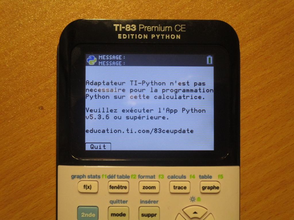 TI-83 Premium CE Edition Python