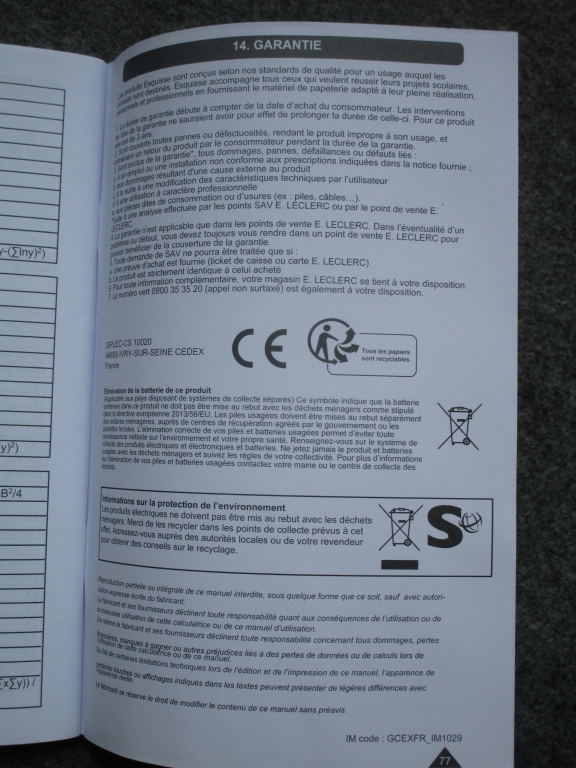 Esquisse GCEXFR