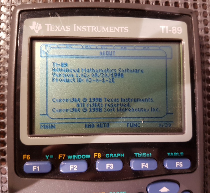 TI-89 PROTO1