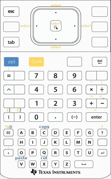 keypad TI-Nspire CX Python