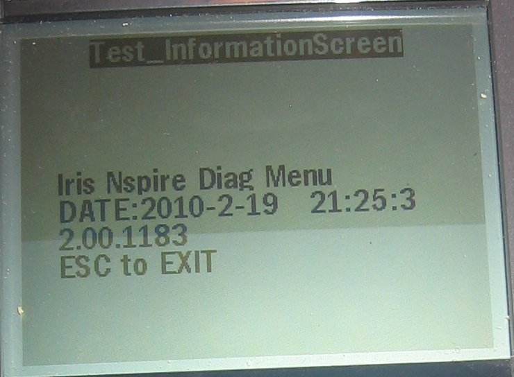 Diagnostic TI-NspireCAS TouchPad