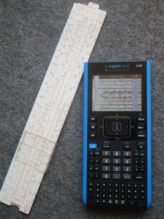 TI-Nspire CX II + Slide Rule Emu