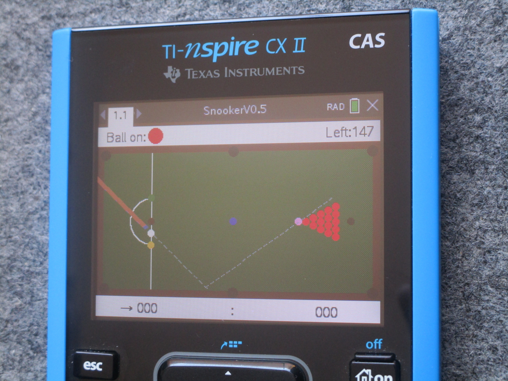 TI-Nspire CX II + Snooker