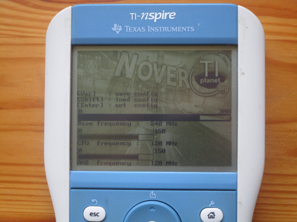 TI-Nspire + Nover @120MHz