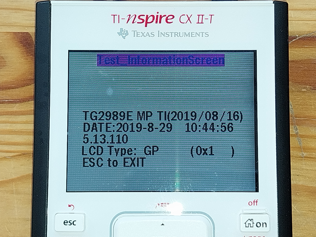 Nspire CX II-T Diags 5.13.110