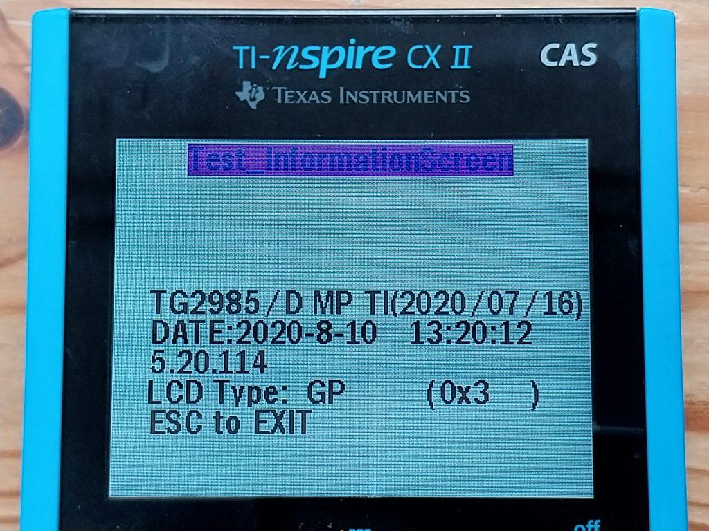 Nspire CX II CAS Diags 5.20.114
