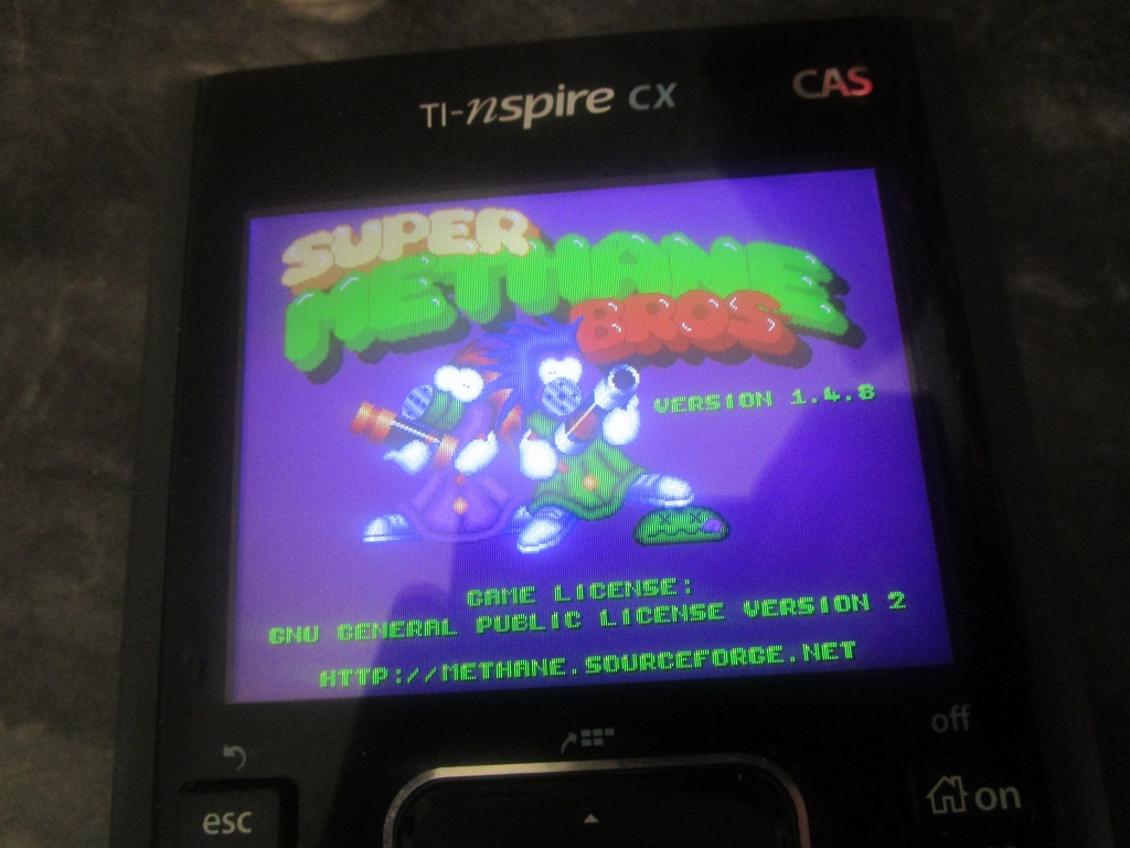 Nspire CX + Super Methane Bros.