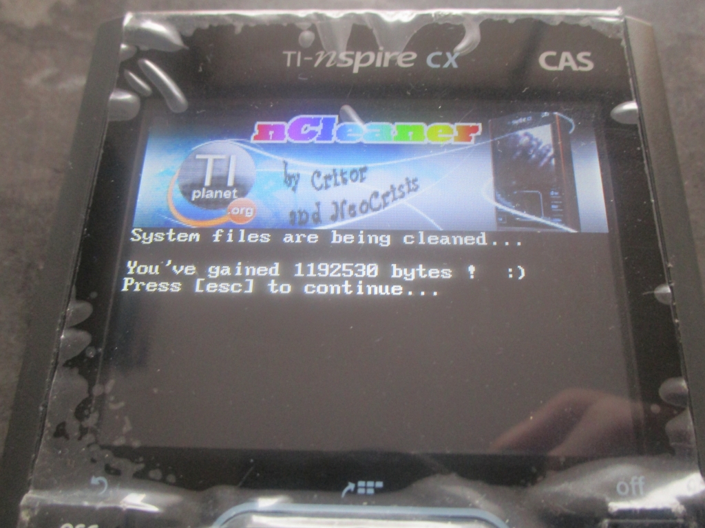 TI-Nspire CX CAS + nCleaner