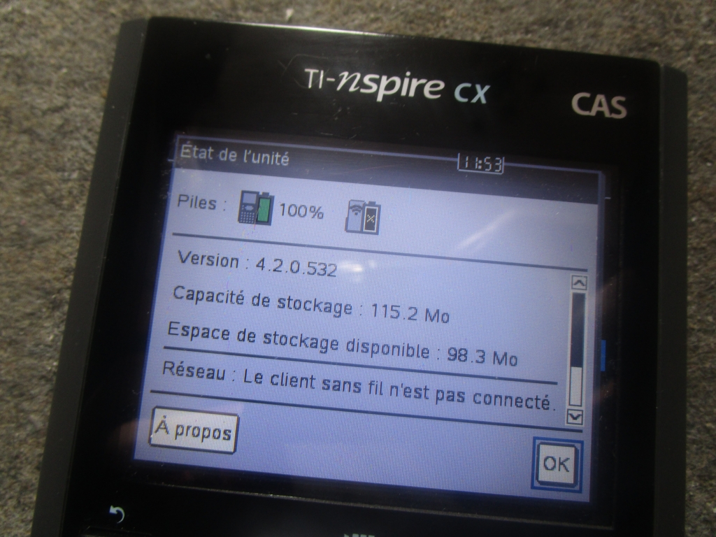 Nspire CX + Ndless 4.2 (nClock)