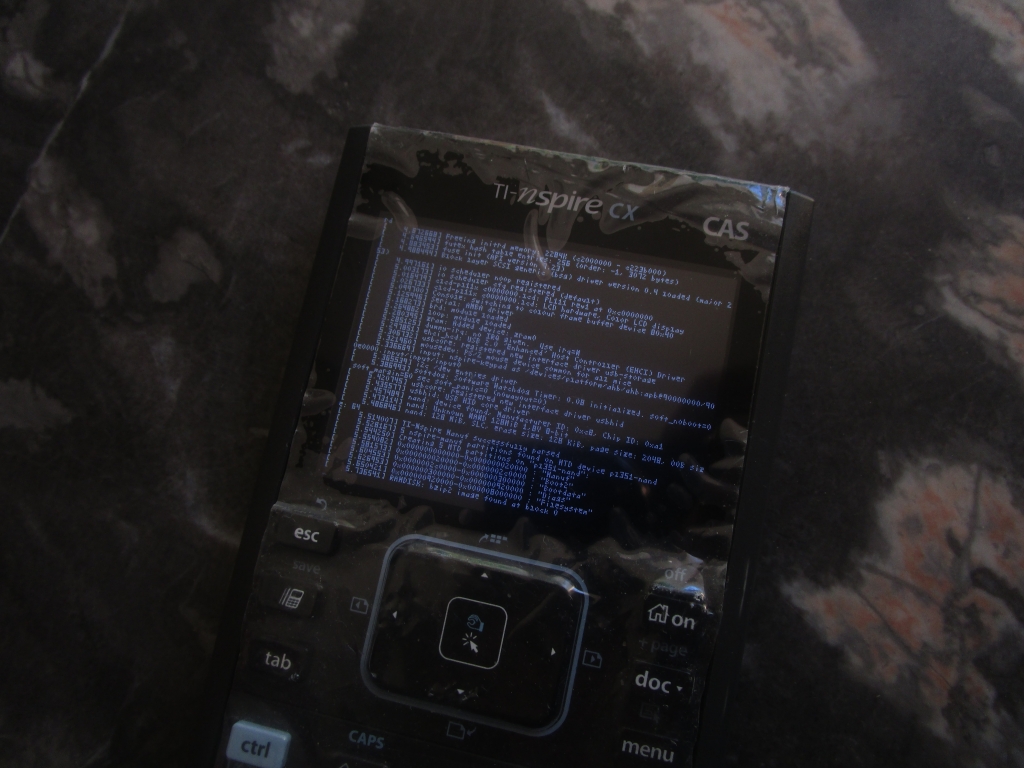Nspire CX CAS + ControlX + Linux