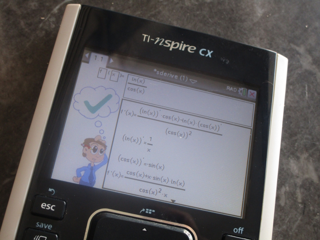 TI-Nspire CX + sderive