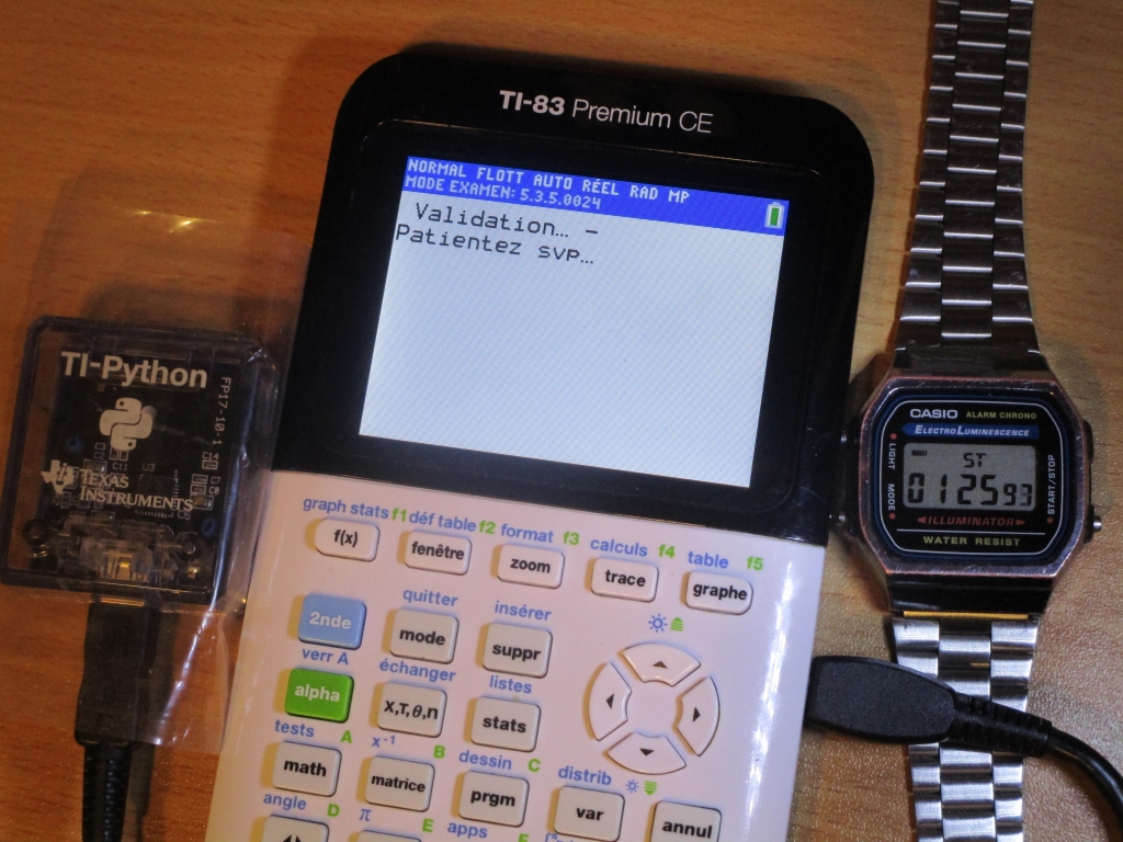 TI-83PCE 5.3.5 + exam mode