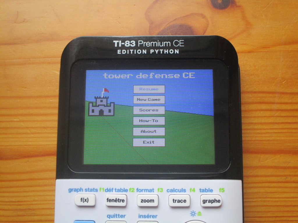 TI-83PCE + Tower Defense CE