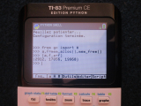 TI-83 Premium CE + Python 5.5