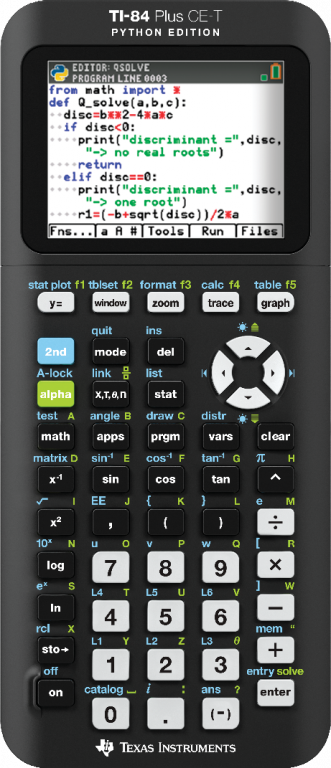 TI-84 Plus CE-T Python Edition
