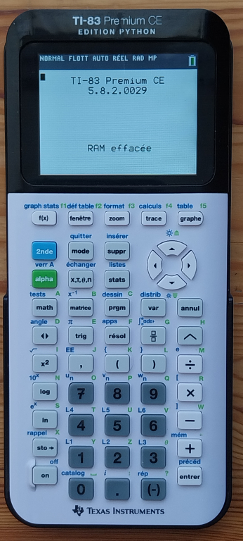 TI-83 Premium CE + OS 5.8.2