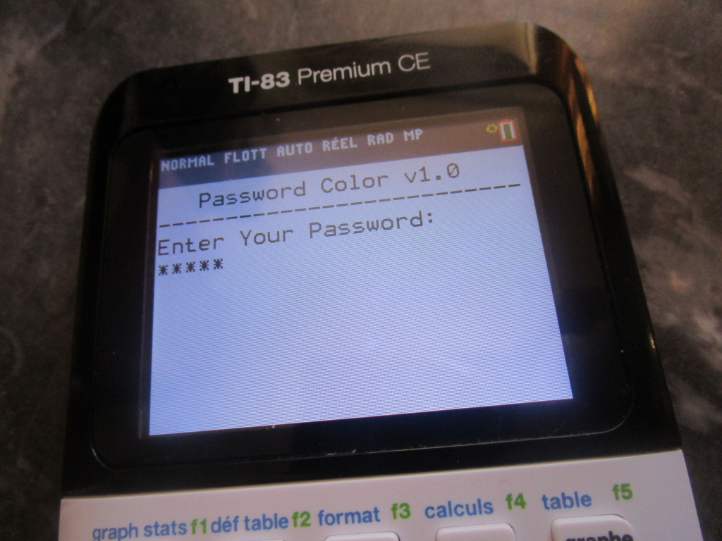 TI-83 Premium CE + PasswordColor