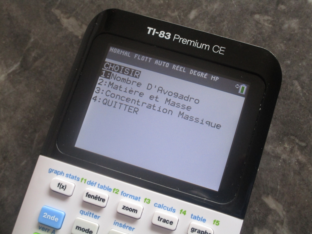 TI-83 Premium CE + Physique