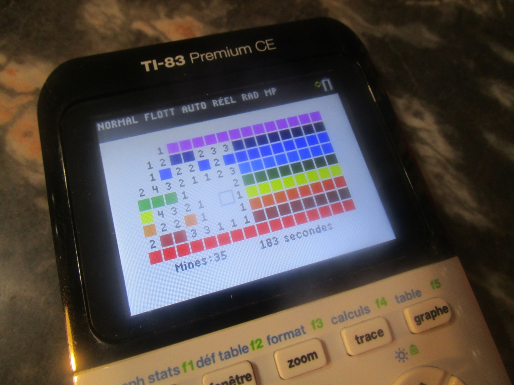 TI-83 Premium CE + Démineur v3