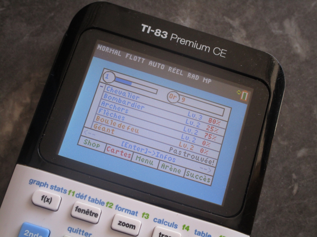 TI-83 Premum CE + Chash Royale