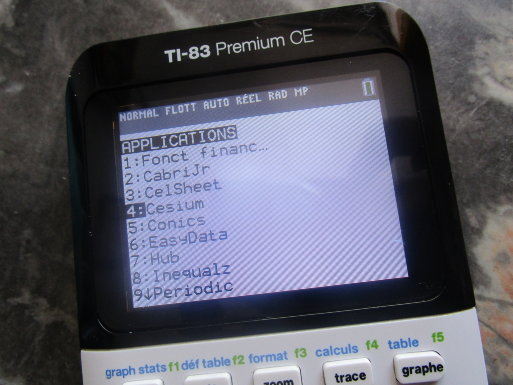 TI-83 Premium CE + Appli Cesium