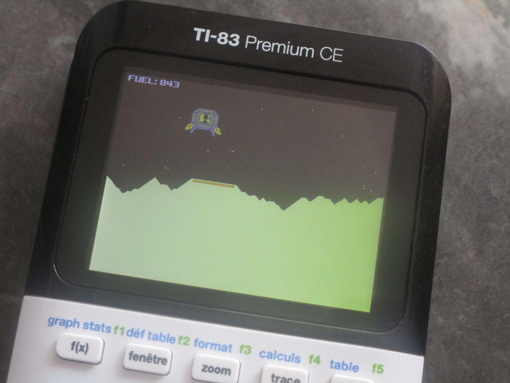 TI-83 Premium CE + Loonar Lander