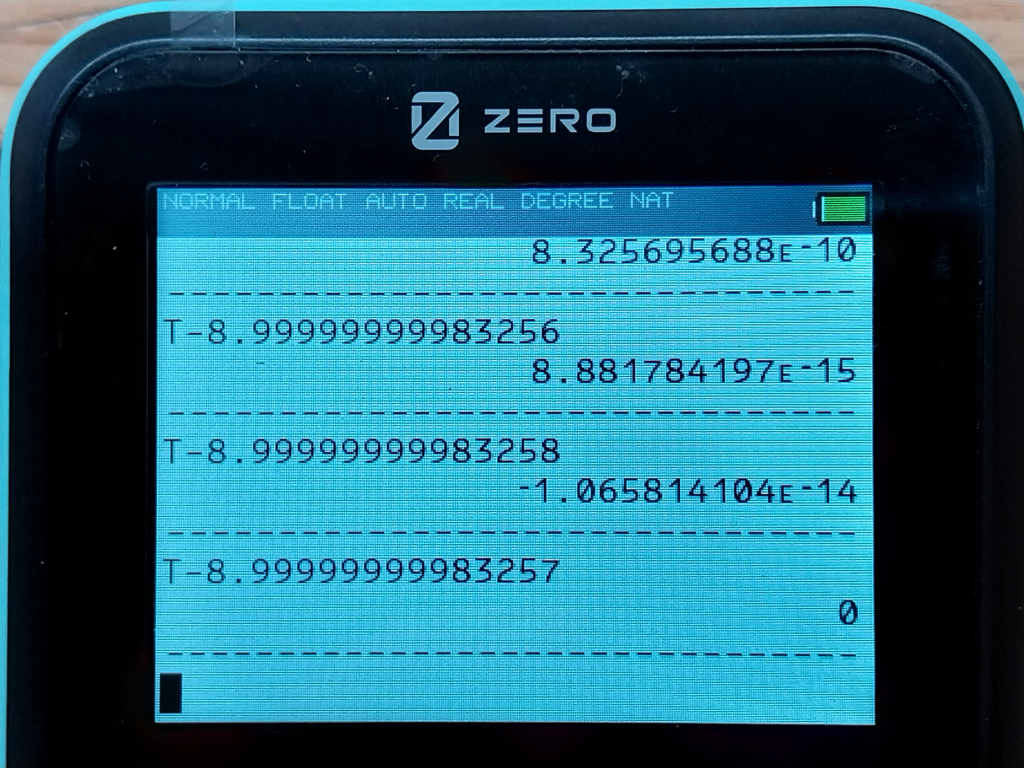 Zero : calcul