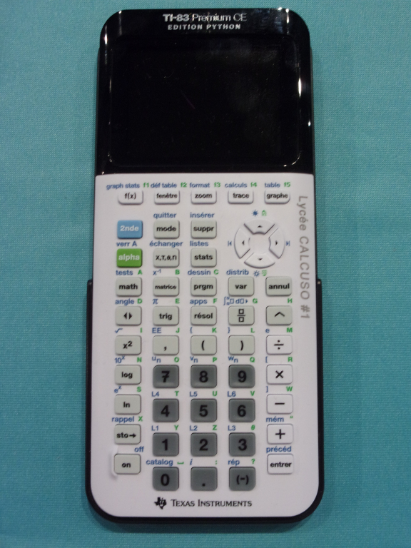 TI-83 Premium CE Python gravée