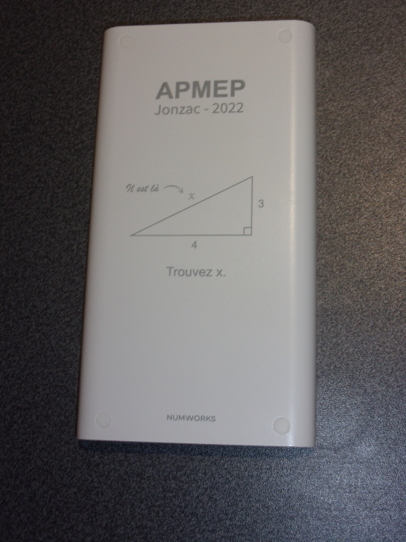 Coque NumWorks APMEP 2022 Jonzac