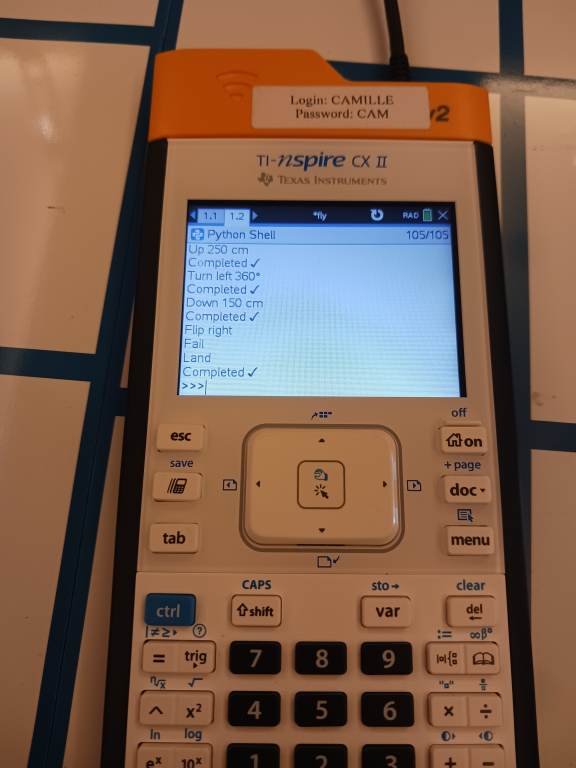 TI-Nspire CX II + Tello script