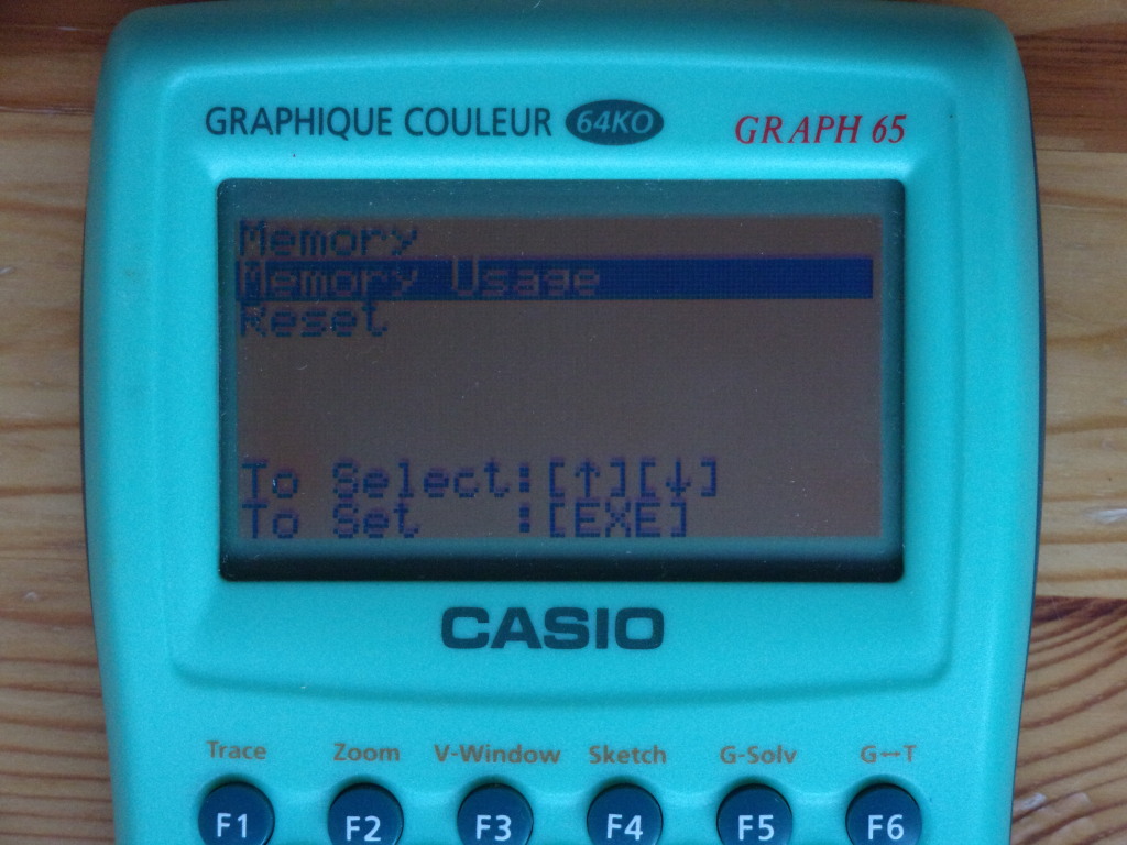 Graph 65(GY) + mémoire