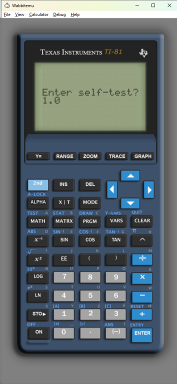 WabbitEmu + TI-81 1.0