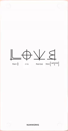 Coque NumWorks Love 02/2024