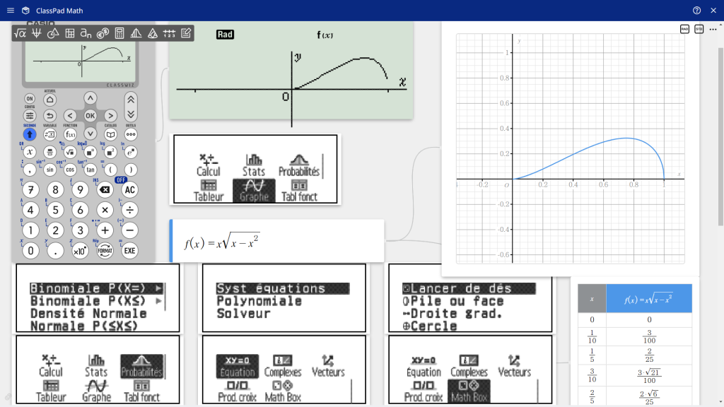 ClassPad.net : Graph Light