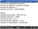 HP Prime G1 + OS 2.2.15008