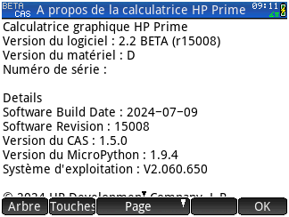 HP Prime G2 + OS 2.2.15008