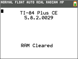 TI-84 Plus CE + OS 5.8.2