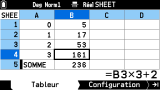 Graph Math+ 2.00 Tableur