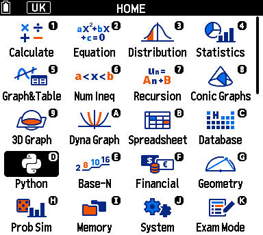 fx-CG100 V2 HOME UK