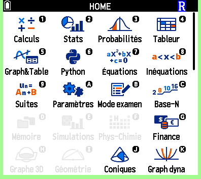 Graph Math+ V2 Mode Examen