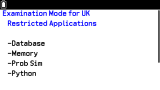 fx-CG100 V2 Exam Mode UK