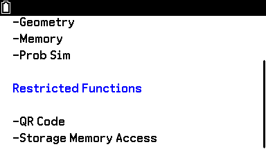 fx-CG100 V2 Exem Mode PT