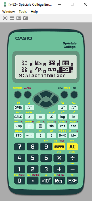 fx-92 Spéciale Collège Emulator