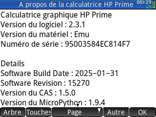 HP Prime + OS 2.3.1