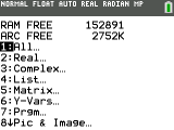 TI-84 Plus CE Mem