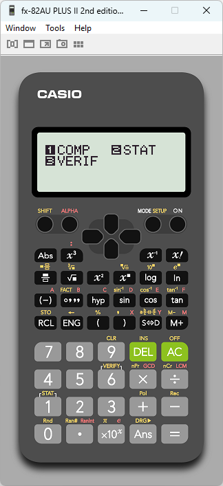 fx-82AU Plus II 2nd edition emu