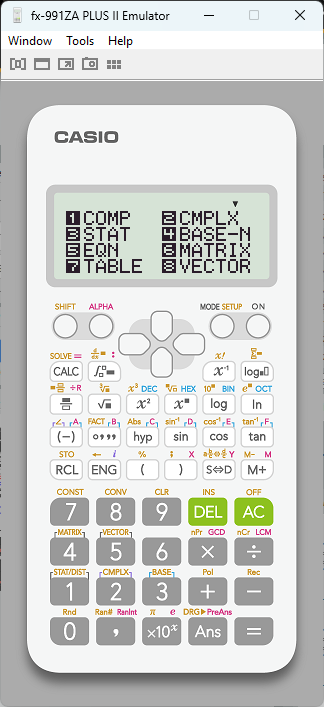 fx-991ZA Plus 2nd edition emu