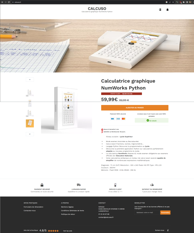 Faux site Calcusso